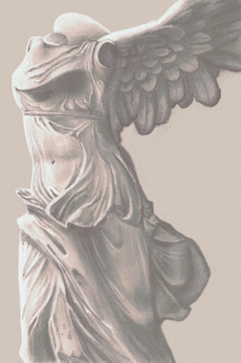 Nike of Samothrace procreate