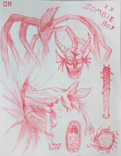 Hellfire ballpoint pen